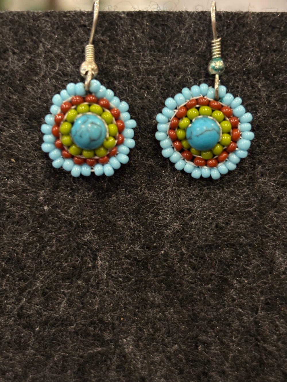 Southwestern Bohemian Style Beaded Earrings